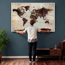World Map Canvas Triptych – Colorful Global Wall Art for by MyGreatCanvas | Canvas Wall Art Prints | Photo Prints & Wall Decor
