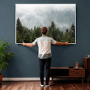 Misty Mountain Forest Wall Art Canvas Print by MyGreatCanvas | Canvas Wall Art Prints | Photo Prints & Wall Decor