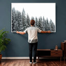 Misty Mountain Forest Canvas Print, Foggy Pine Trees Nature by MyGreatCanvas | Canvas Wall Art Prints | Photo Prints & Wall Decor