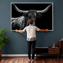 Vintage Texas Longhorn Bull Wall Art Canvas Print, Texas Cow by MyGreatCanvas | Canvas Wall Art Prints | Photo Prints & Wall Decor