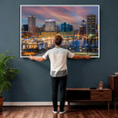 Baltimore Skyline Wall Art Canvas Print, Baltimore Downtown by MyGreatCanvas | Canvas Wall Art Prints | Photo Prints & Wall Decor