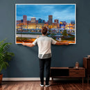 Baltimore Skyline Wall Art Canvas Print, Baltimore Downtown by MyGreatCanvas | Canvas Wall Art Prints | Photo Prints & Wall Decor