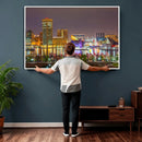 Baltimore Skyline Wall Art Canvas Print, Baltimore Downtown by MyGreatCanvas | Canvas Wall Art Prints | Photo Prints & Wall Decor