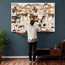 Large Longhorn Wall Art Canvas Print - Abstract Cow Animal by MyGreatCanvas | Canvas Wall Art Prints | Photo Prints & Wall Decor