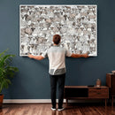 Abstract Texas Cow Wall Art Canvas Print - Farm Longhorn by MyGreatCanvas | Canvas Wall Art Prints | Photo Prints & Wall Decor