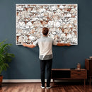 Abstract Longhorn Herd Wall Art Canvas Print - Abstract by MyGreatCanvas | Canvas Wall Art Prints | Photo Prints & Wall Decor