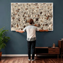 Abstract Longhorn Wall Art Canvas Print - Farm Animal by MyGreatCanvas | Canvas Wall Art Prints | Photo Prints & Wall Decor