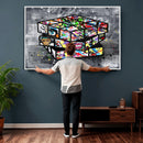 Graffiti Cube Abstract Street Art Wall Art Canvas Print by MyGreatCanvas | Canvas Wall Art Prints | Photo Prints & Wall Decor