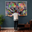 Graffiti Football Helmets Wall Art Canvas Print, Urban by MyGreatCanvas | Canvas Wall Art Prints | Photo Prints & Wall Decor