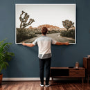 Joshua Tree Desert Wall Art Canvas Print, Minimal by MyGreatCanvas | Canvas Wall Art Prints | Photo Prints & Wall Decor