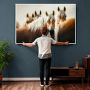 Wild Horse Herd Wall Art Canvas Print, Natural Horse by MyGreatCanvas | Canvas Wall Art Prints | Photo Prints & Wall Decor