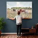 Texas Longhorn Cattle Wall Art Canvas Print: Western Ranch by MyGreatCanvas | Canvas Wall Art Prints | Photo Prints & Wall Decor