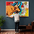 Basquiat Style Bull Graffiti Wall Art Canvas Print, Street by MyGreatCanvas | Canvas Wall Art Prints | Photo Prints & Wall Decor