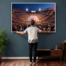 Oklahoma Memorial Stadium Wall Art Canvas Print – Oklahoma
