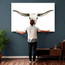 Longhorn Skull Wall Art Canvas Print – Rustic Western by MyGreatCanvas | Canvas Wall Art Prints | Photo Prints & Wall Decor