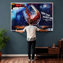 Red Wine Splash Abstract Wall Art Canvas Print, Modern Wine by MyGreatCanvas | Canvas Wall Art Prints | Photo Prints & Wall Decor