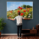 Wildflower Meadow Wall Art Canvas Print – Colorful Poppy and by MyGreatCanvas | Canvas Wall Art Prints | Photo Prints & Wall Decor