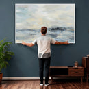 Abstract Coastal Landscape Wall Art Canvas Print – Soft Blue by MyGreatCanvas | Canvas Wall Art Prints | Photo Prints & Wall Decor