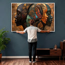 Abstract Afro American Women Wall Art Canvas Print by MyGreatCanvas | Canvas Wall Art Prints | Photo Prints & Wall Decor