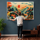 Yayoi Kusama Boho Mountain Landscape Large Wall Art, by MyGreatCanvas | Canvas Wall Art Prints | Photo Prints & Wall Decor