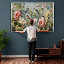 Vintage Birds and Flowers Wall Art Canvas Print, Botanical by MyGreatCanvas | Canvas Wall Art Prints | Photo Prints & Wall Decor