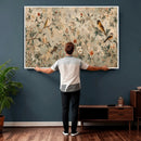 Vintage Birds and Flowers Wall Art Canvas Print, Botanical by MyGreatCanvas | Canvas Wall Art Prints | Photo Prints & Wall Decor