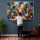 Geometric Abstract Wall Art Canvas Print, Bold Color by MyGreatCanvas | Canvas Wall Art Prints | Photo Prints & Wall Decor