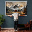 Mountain Lake Canvas Wall Art — Rustic Forest Landscape by MyGreatCanvas | Canvas Wall Art Prints | Photo Prints & Wall Decor