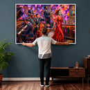 Jazz Band Canvas Wall Art — Jazz Club Singer Saxophone Print by MyGreatCanvas | Canvas Wall Art Prints | Photo Prints & Wall Decor