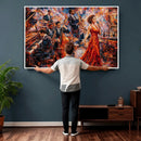 Jazz Band Canvas Wall Art — Jazz Club Singer Saxophone Print by MyGreatCanvas | Canvas Wall Art Prints | Photo Prints & Wall Decor