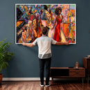 African American Jazz Singer Canvas Art — Red Dress Black by MyGreatCanvas | Canvas Wall Art Prints | Photo Prints & Wall Decor