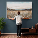 Neutral Wildflower Field Canvas Wall Art — Beige Earth Tone by MyGreatCanvas | Canvas Wall Art Prints | Photo Prints & Wall Decor