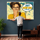 Pop Art Print Bathroom Sign Wall Art Canvas Print — Funny by MyGreatCanvas | Canvas Wall Art Prints | Photo Prints & Wall Decor