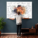 Wedding Guest Book Alternative Wall Art Canvas Print, Personalized Wedding Signature Poster, Custom Couple Photo Guestbook Canvas, Bridal Shower Reception Decor by MyGreatCanvas | Canvas Wall Art Prints | Photo Prints & Wall Decor