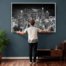 Charlotte Skyline Canvas Wall Art Print – North Carolina Cityscape Photography Print by MyGreatCanvas | Canvas Wall Art Prints | Photo Prints & Wall Decor