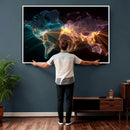 World Map and Global Flight Routes Map Canvas Wall Art, Worldwide Aviation Network Print, International Air Travel Wall Decor by MyGreatCanvas | Canvas Wall Art Prints | Photo Prints & Wall Decor
