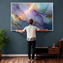 Colorful Abstract Canvas Wall Art Print, Vibrant Popup Color Art Print