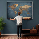 World Map Canvas Wall Art Canvas Print by MyGreatCanvas | Canvas Wall Art Prints | Photo Prints & Wall Decor