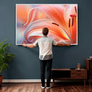 Peach Lily Canvas Wall Art, Coral Pink Flower Macro Photo Print, Botanical Bedroom Decor, Soft Floral Photography, Living Room Wall Art by MyGreatCanvas | Canvas Wall Art Prints | Photo Prints & Wall Decor