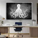Black White Octopus Wall Art Canvas Print by MyGreatCanvas | Canvas Wall Art Prints | Photo Prints & Wall Decor