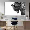 Black and White Grizzly 399 Bear Canvas Print Wall Art | by MyGreatCanvas | Canvas Wall Art Prints | Photo Prints & Wall Decor