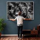 Old Pair of Mens Skates Wall Art Canvas, Men Skates Wall Art