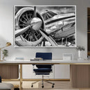 Vintage Antique Airplane Wall Art Canvas Print