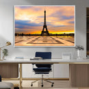 Paris Eiffel Tower Sunset Canvas Wall Art Print - Iconic by MyGreatCanvas | Canvas Wall Art Prints | Photo Prints & Wall Decor