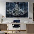 Dark Chandelier Wall Art Canvas Print by MyGreatCanvas | Canvas Wall Art Prints | Photo Prints & Wall Decor