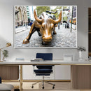 Charging Bull Wall Art Canvas Print