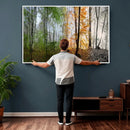 Four Seasons Wall Art Forest Canvas Print – Triptych