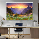 Mountain and Spring Wall Art Canvas Print by MyGreatCanvas | Canvas Wall Art Prints | Photo Prints & Wall Decor