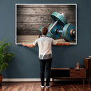 Dambell and Sport Wall Art Canvas Print