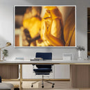 Gold Buddha Statue Hands Wall Art Canvas Print by MyGreatCanvas | Canvas Wall Art Prints | Photo Prints & Wall Decor